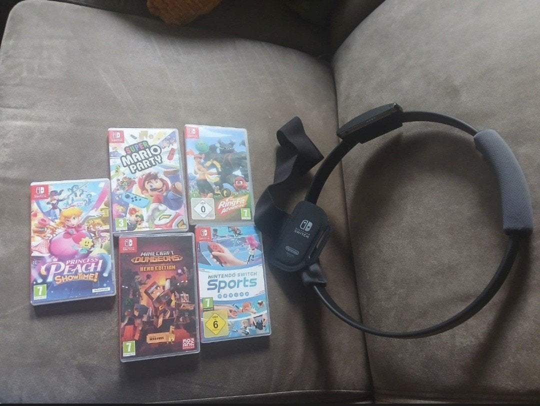 Nintendo spelletjes met Ring Fit, Ophalen, Zo goed als nieuw, 3 spelers of meer, Sport