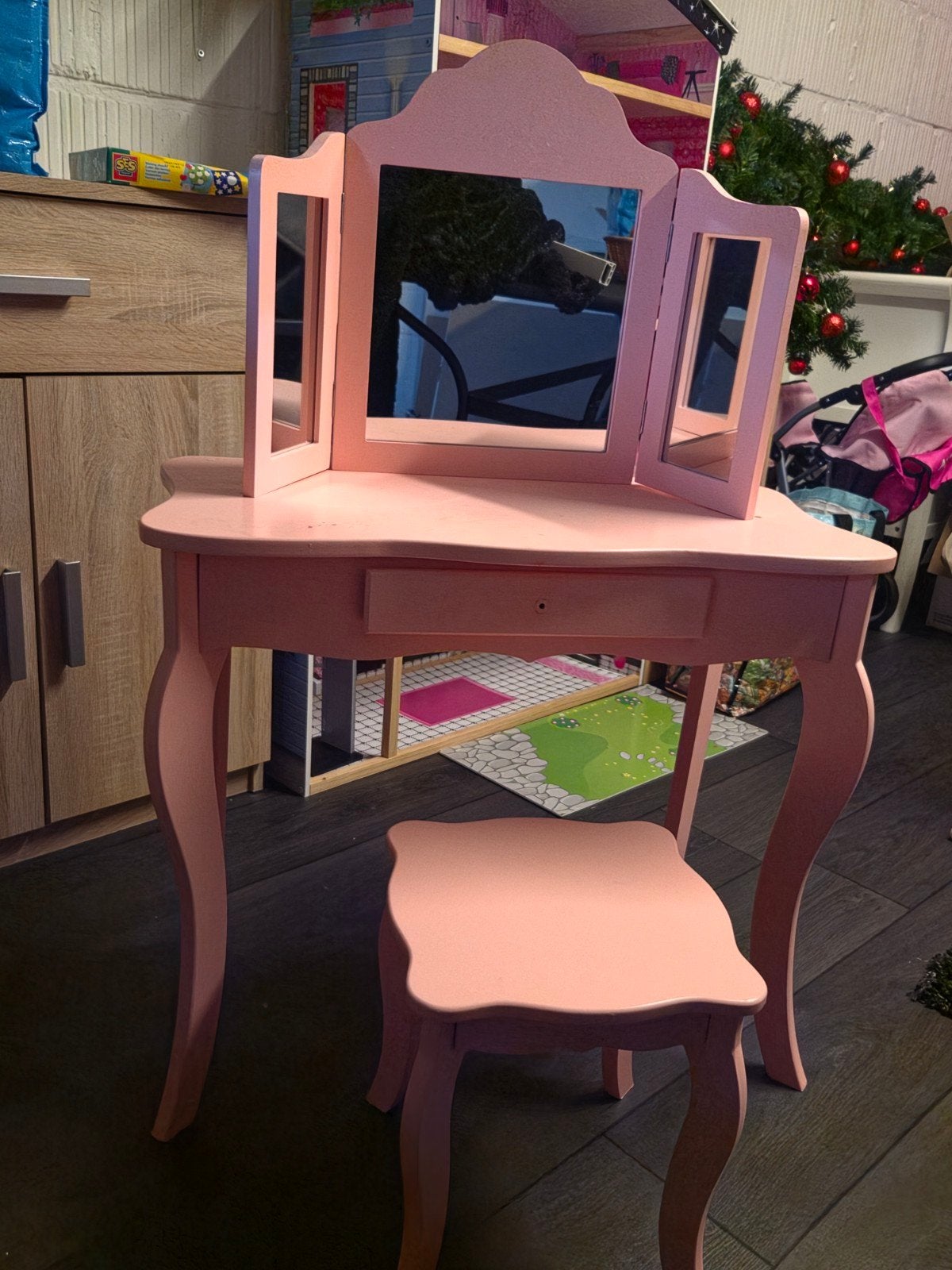 kaptafel met krukje, Ophalen, Gebruikt, 50 tot 100 cm, 100 tot 150 cm