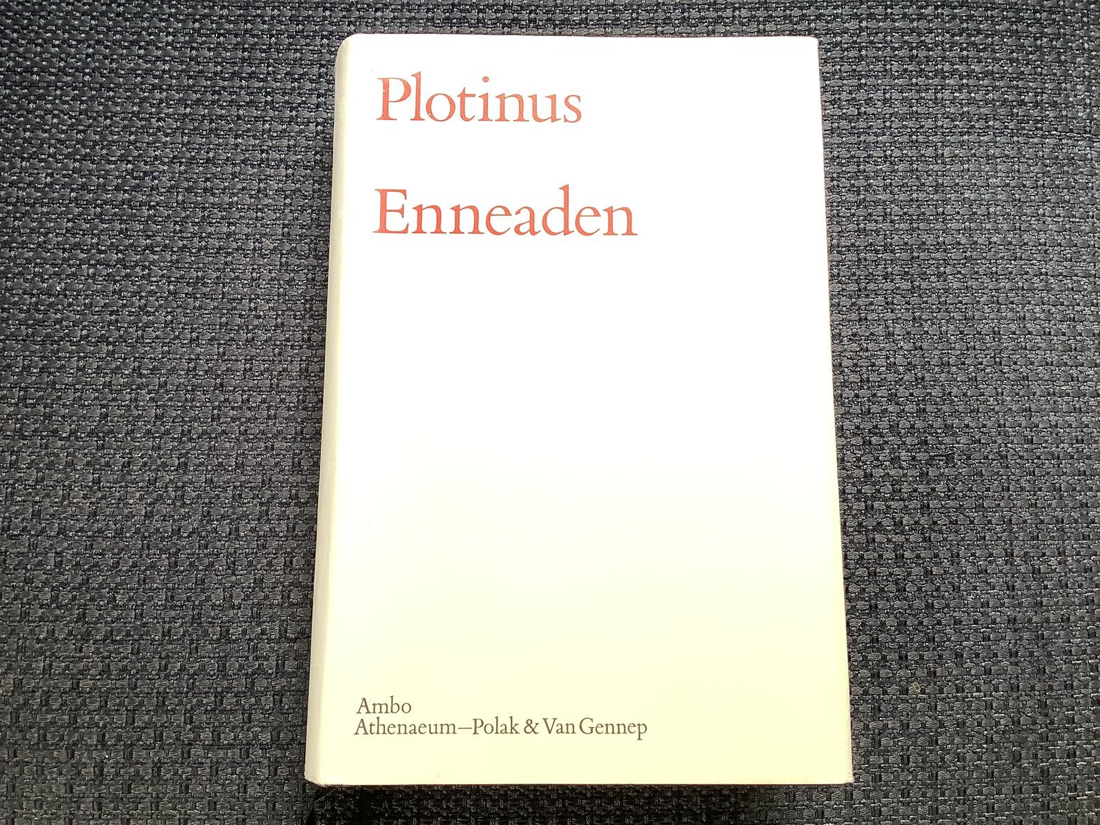 PLOTINUS  ENNEADEN., Ophalen of Verzenden, Zo goed als nieuw