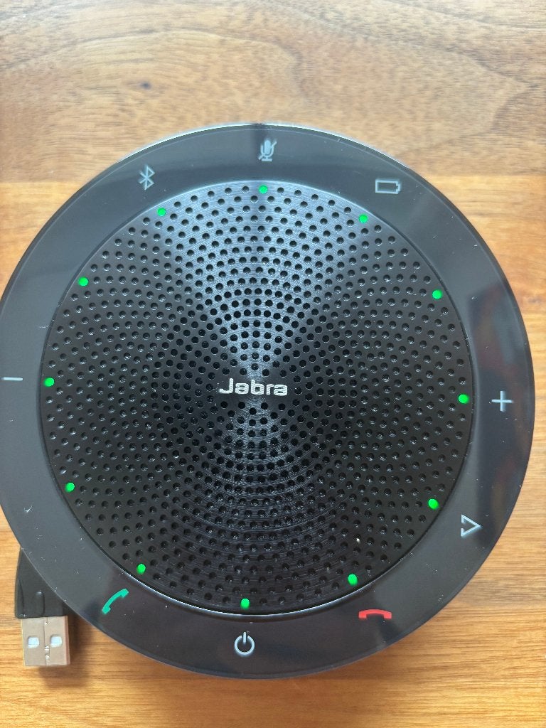 Als nieuw Jabra Speak 510 Speakerphone UC USB/BT + reisetui, Computers en Software, Pc speakers, Ophalen of Verzenden, Zo goed als nieuw