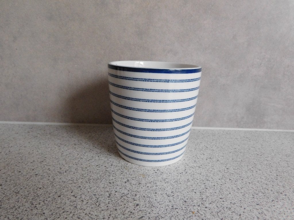 Mok Candy Stripe Laura Ashley, Overige merken, Klassiek, Zo goed als nieuw, Porselein
