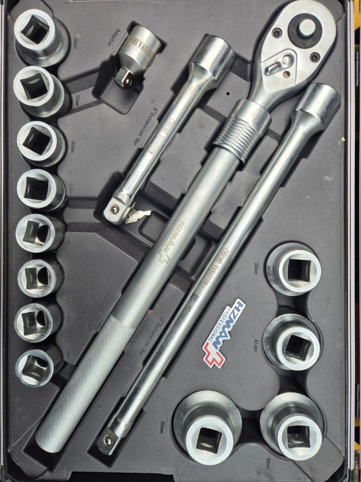 HZMAN Professionele Doppenset - Chroom Vanadium 16 delig, Autoxhofleer@gmail.com, 7317be, Nieuw, Ophalen of Verzenden