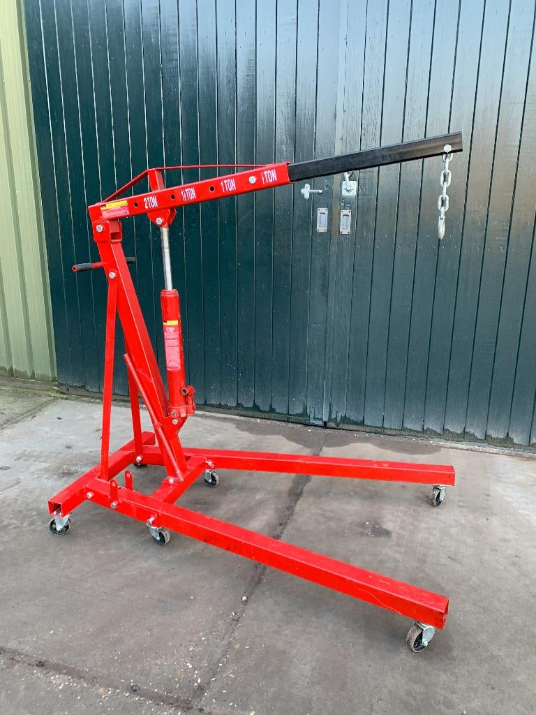Motortakel / Werkplaatskraan 2 ton met evenaar - Te Huur, Doe-het-zelf en Verbouw, Ophalen, Gebruikt, Handmatig