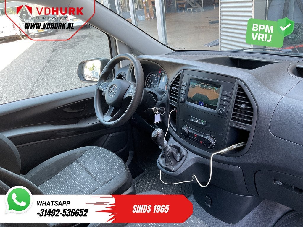 Mercedes-Benz Vito 114 CDI L2 2x Schuifdeur/ LED/ Carplay/ C, Auto's, Gebruikt, 4 cilinders, Wit, Bedrijf
