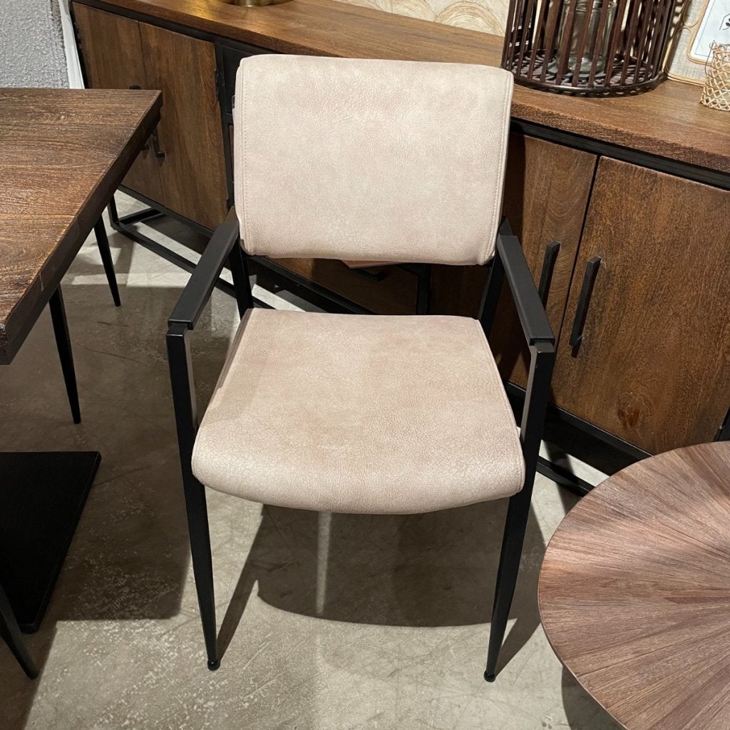 Jisca Armstoel Stof Zorro Sand - Pronto Wonen, Huis en Inrichting, Stoelen, Niet ingevuld, Niet ingevuld, Niet ingevuld