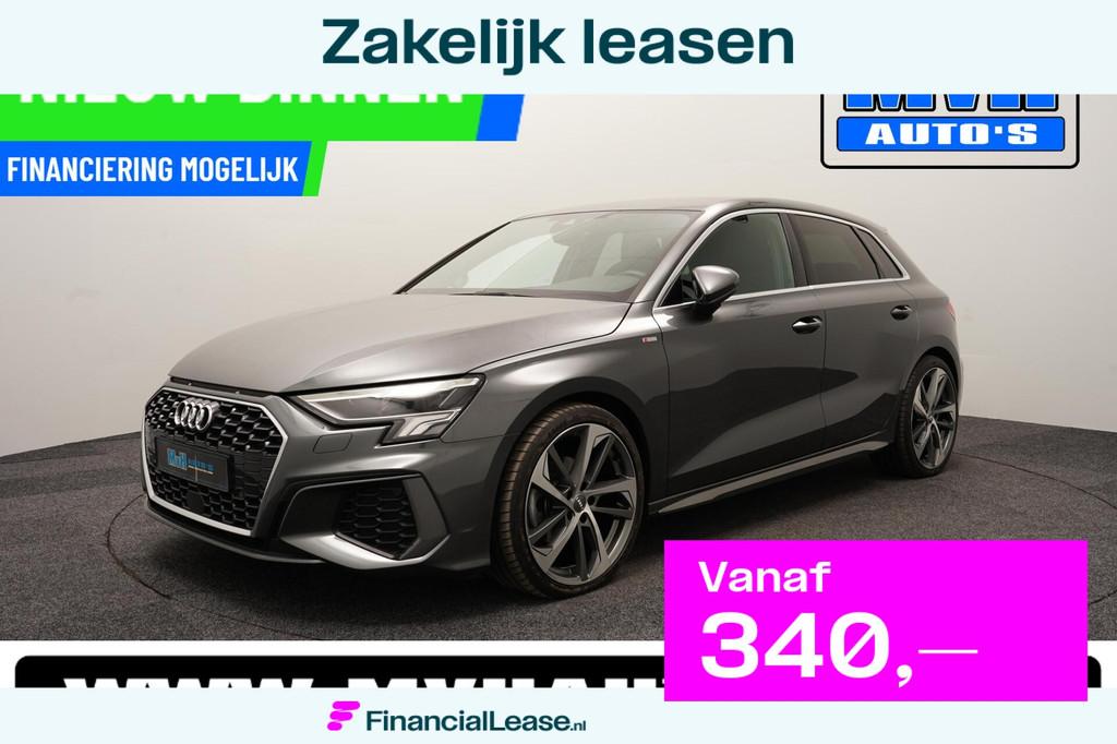 Audi A3 Sportback 30 TFSI S-Line|MATRIX-LED|ACC|19INCH|NAP, Gebruikt, Euro 6, Met garantie (alle), Leder en Stof
