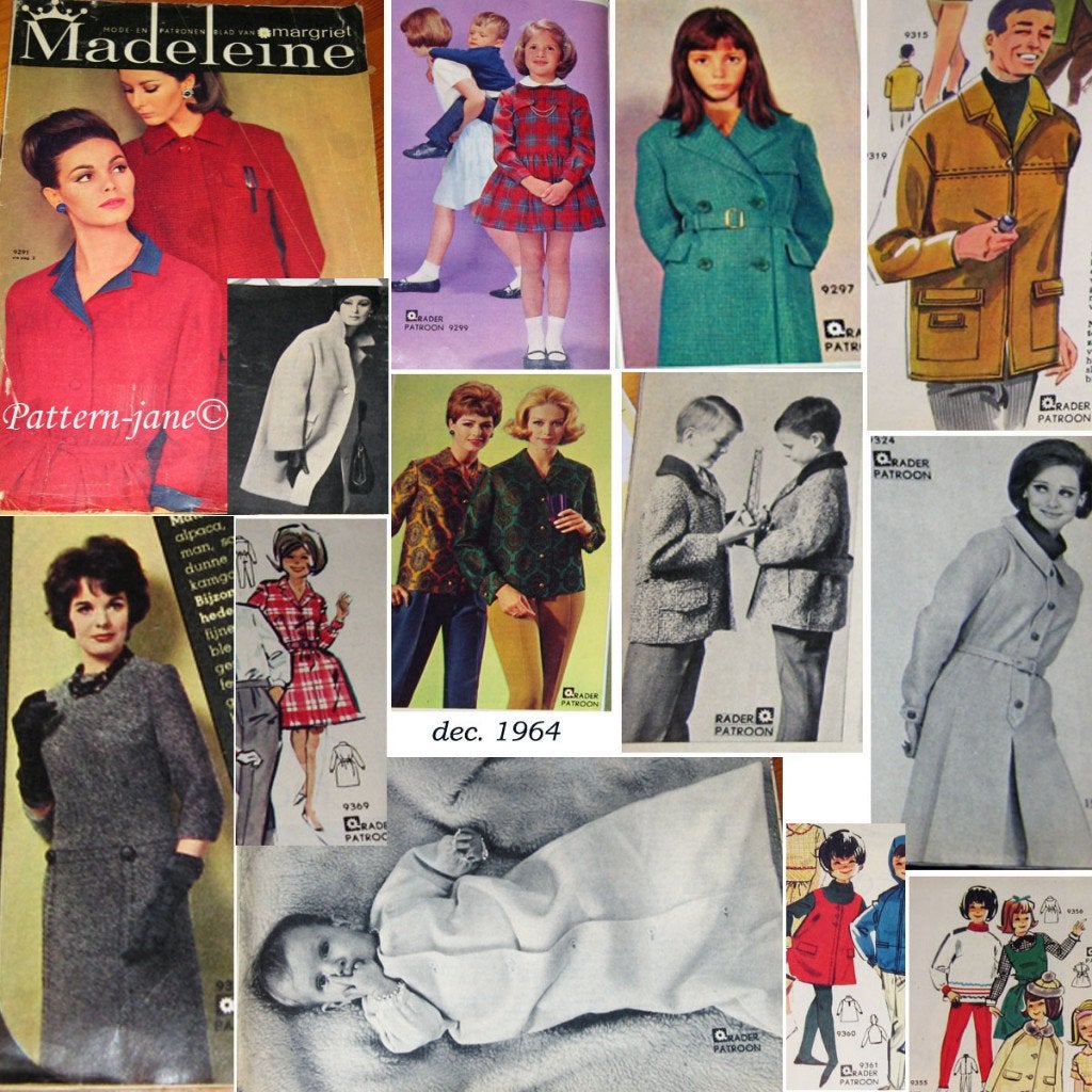 2 x madeleine - december-nummers 1964 en 1966 vintage mode, Overige merken, Verzenden, Vrouw, Overige typen