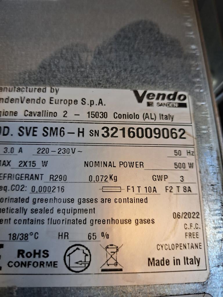 Vendo Combi Automaat Gekoeld - Snacks en Dranken, Verzamelen, Ophalen, Gebruikt
