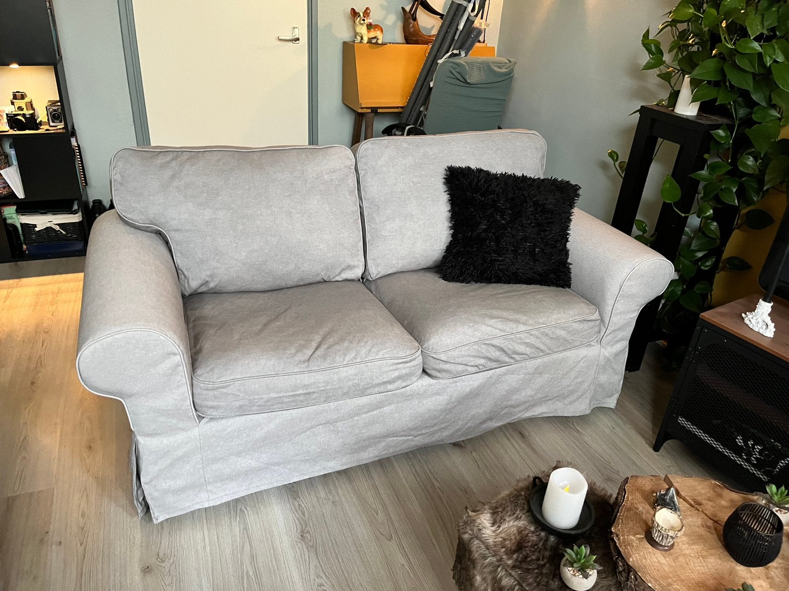Ikea Ektorp, Huis en Inrichting, Banken | Bankstellen, Ophalen, Tweepersoons, 75 tot 100 cm, Zo goed als nieuw