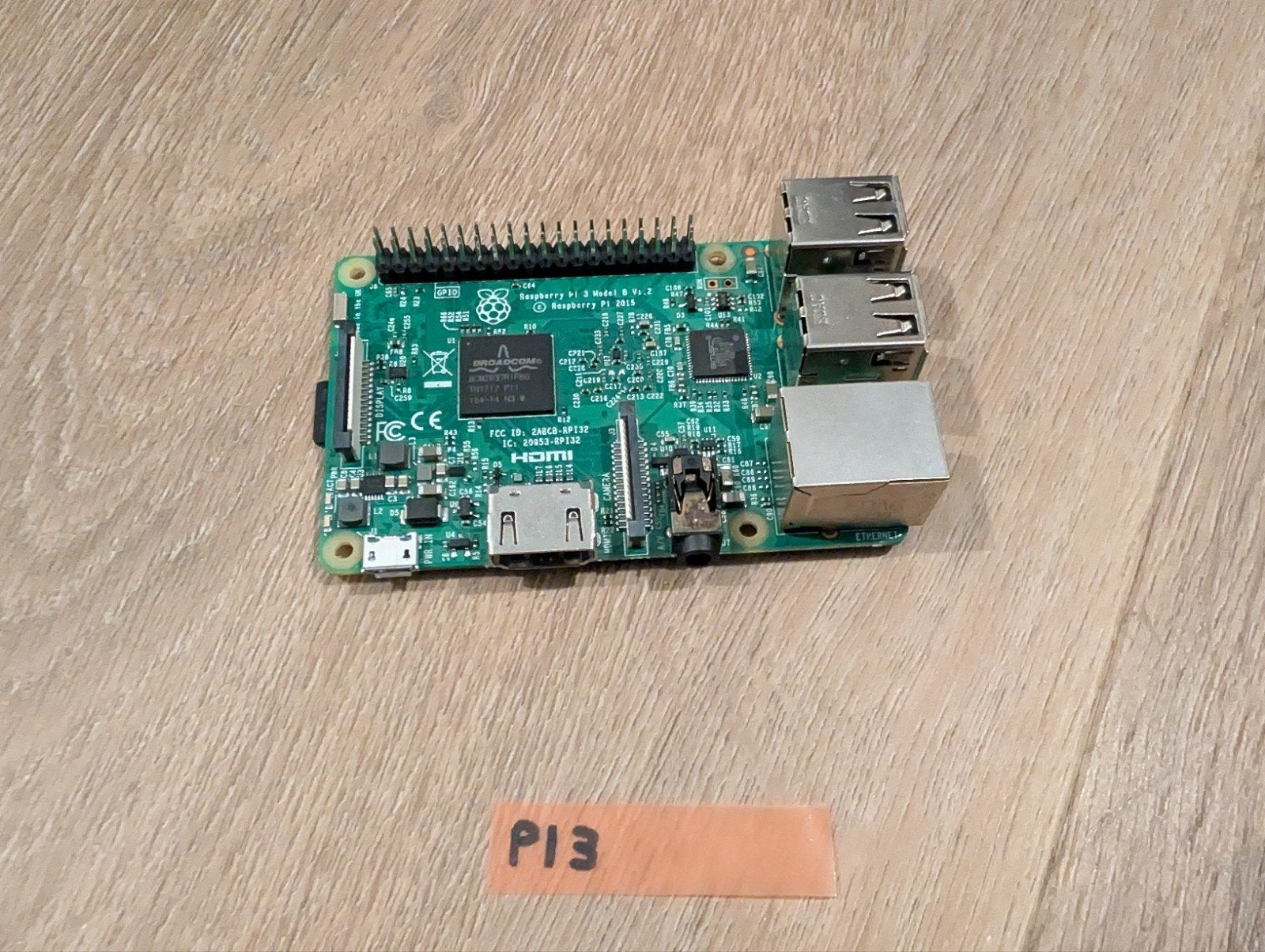 Raspberry Pi 3 Model B V1.2 met SD kaart, Hobby en Vrije tijd, Ophalen of Verzenden, Gebruikt