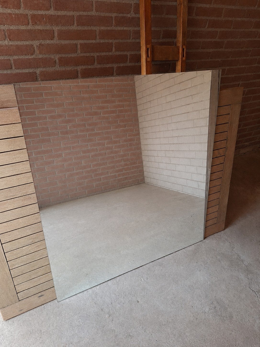 Spiegel 105x110cm, Huis en Inrichting, Ophalen, Gebruikt, 100 tot 150 cm, 100 tot 125 cm