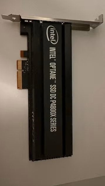 Intel Optane DC P4800X AIC 750GB, Computers en Software, Harde schijven, SSD, Ophalen of Verzenden, Zo goed als nieuw, Desktop