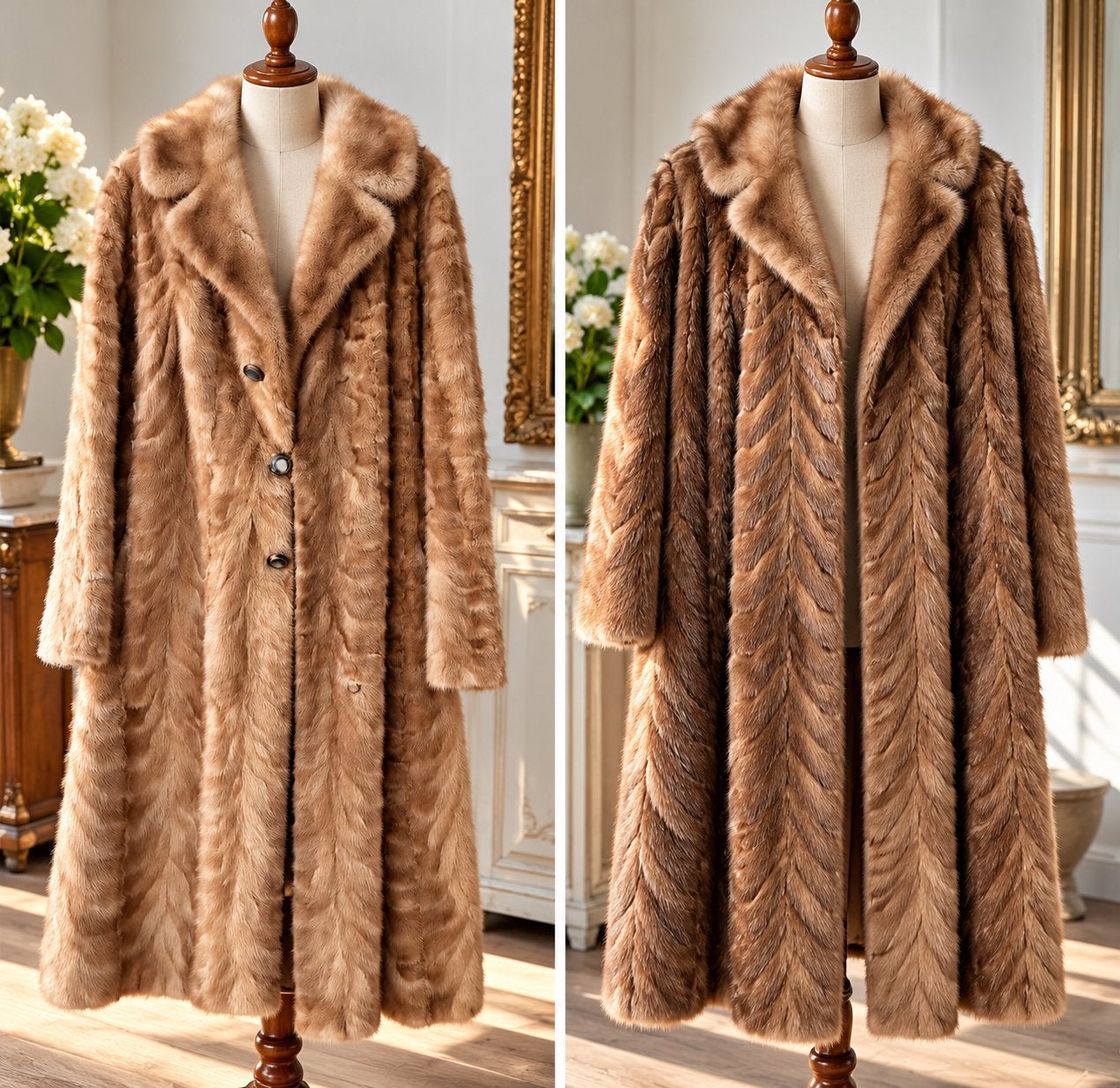2 Exclusieve Vintage Echte Bontjassen | Perfecte Staat, Ophalen, Dames