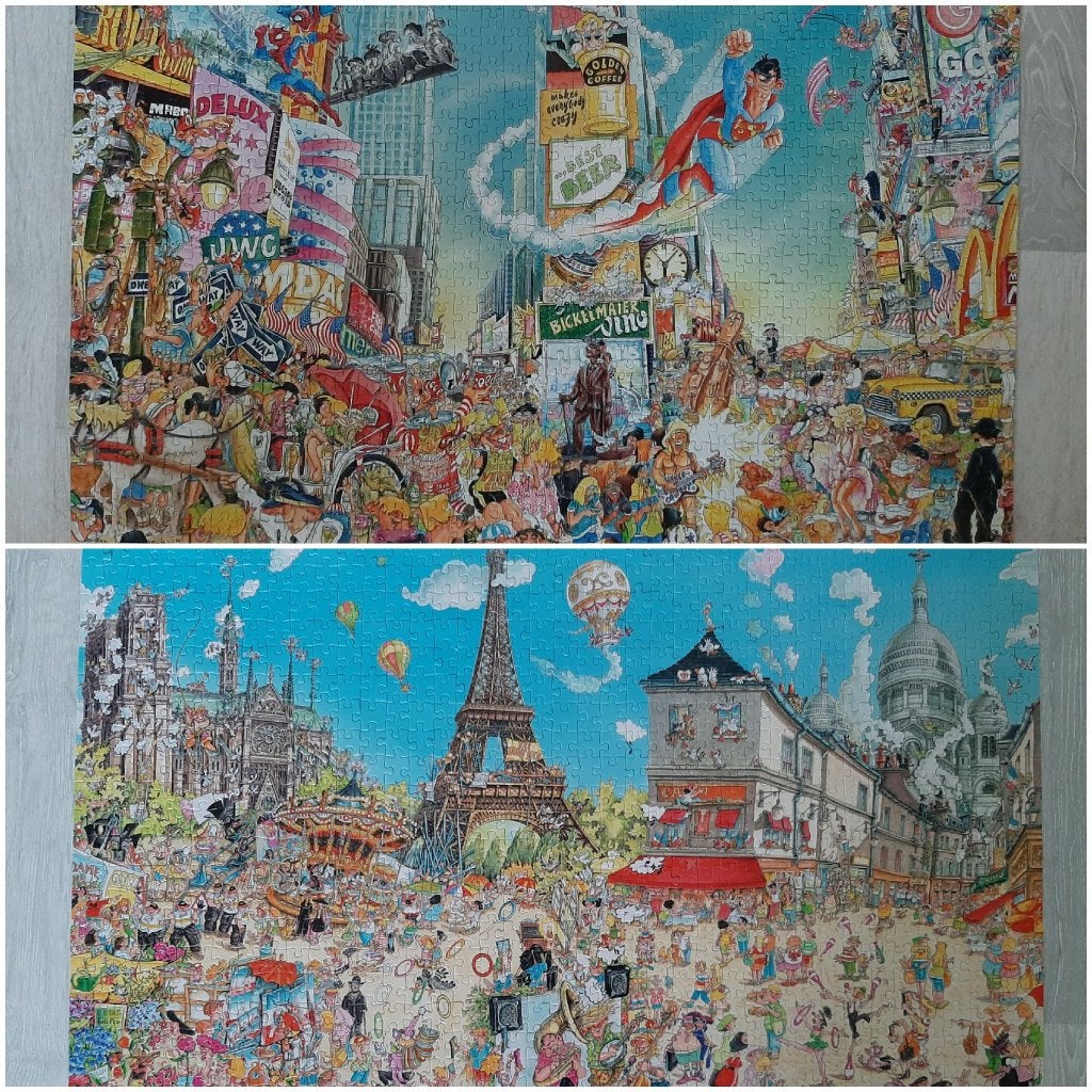 Legpuzzels merk KING Comic Collection (prijs per puzzel), Ophalen, 500 t/m 1500 stukjes, Gebruikt