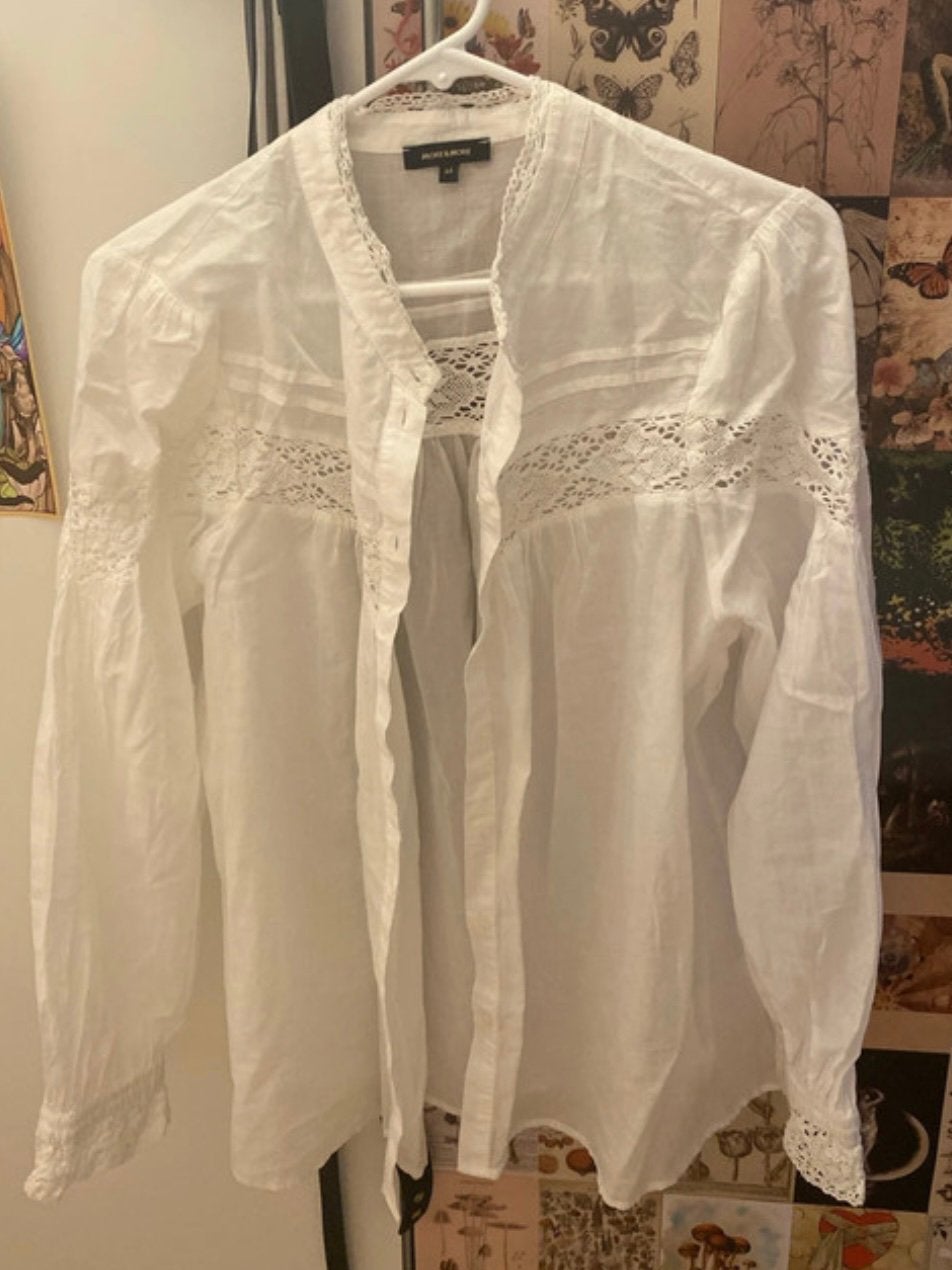 More & More Witte Blouse maat 44, Kleding | Dames, Blouses en Tunieken, Ophalen of Verzenden, Zo goed als nieuw, Maat 42/44 (L)