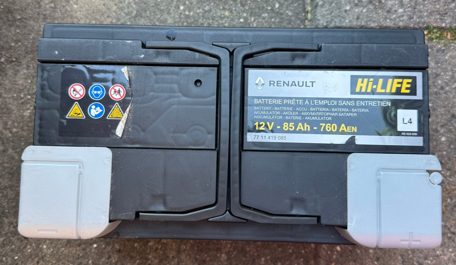 Nieuwe Renault Hi-Life Accu 12V 85Ah 760A, Ophalen, Nieuw, Renault
