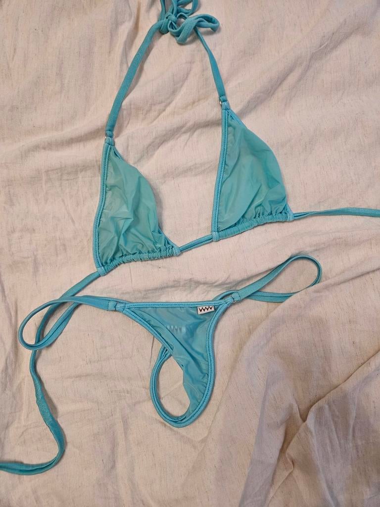 Wicked weasel string bikini bare vision blauw, Ophalen of Verzenden, Minder dan 10 m², Blauw