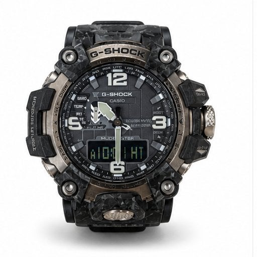 G-Shock Mudmaster GWG-2000 Forged Carbon, Casio, Gebruikt, Staal, Polshorloge