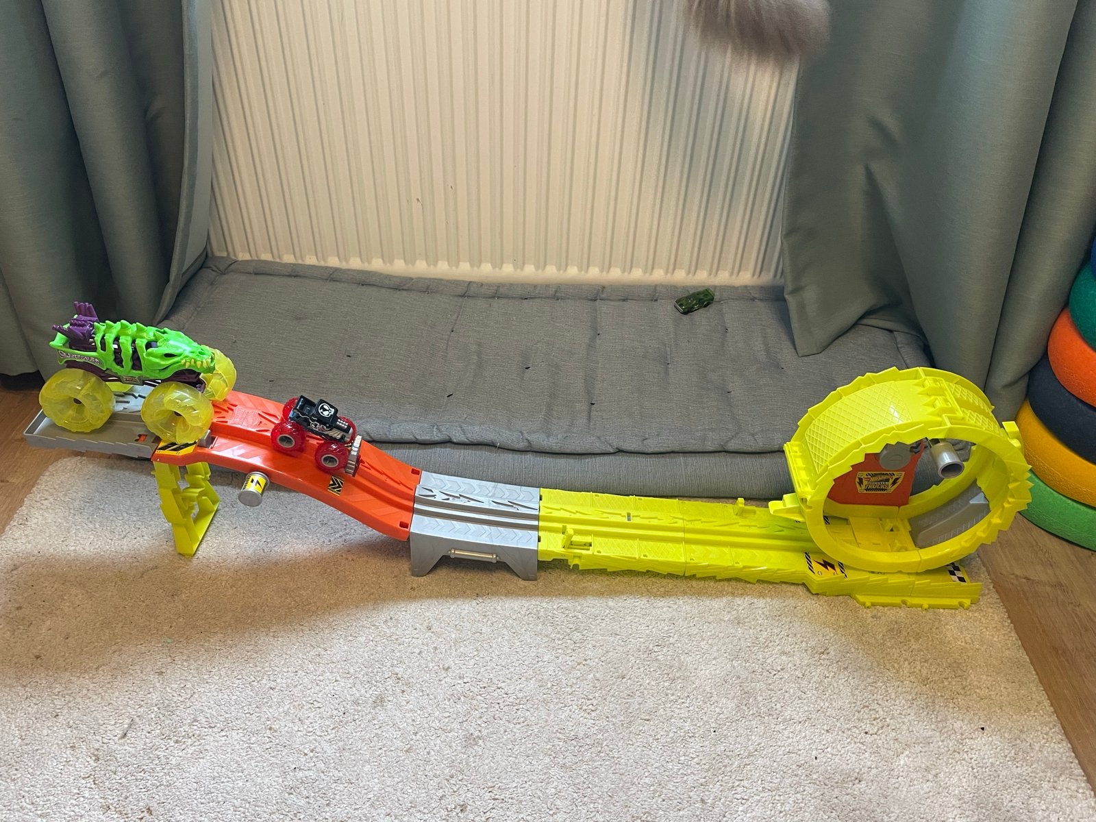 Hot Wheels Monstertruck Lanceer Station met Looping, Ophalen of Verzenden, Gebruikt