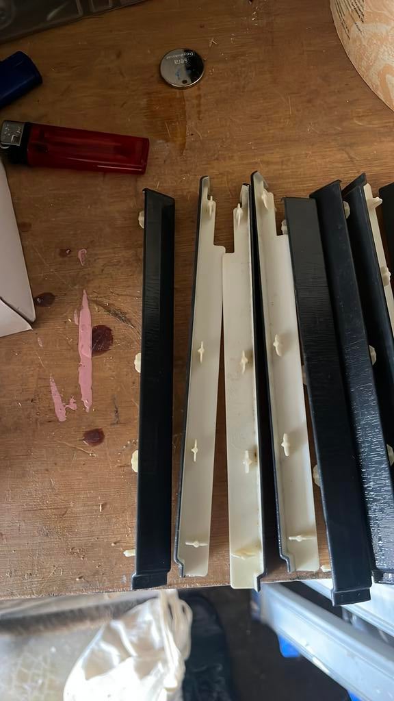 Kerelit koppelstripje antraciet houtnerf, Ophalen, Nieuw