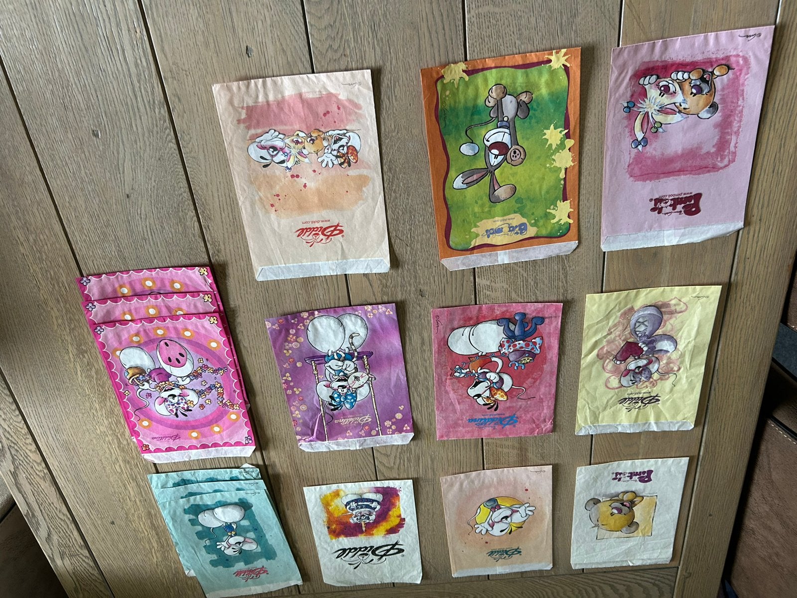 Grote collectie Diddl zakjes - Diverse figuren, Ophalen, Verschillende figuren, Gebruikt, Overige typen