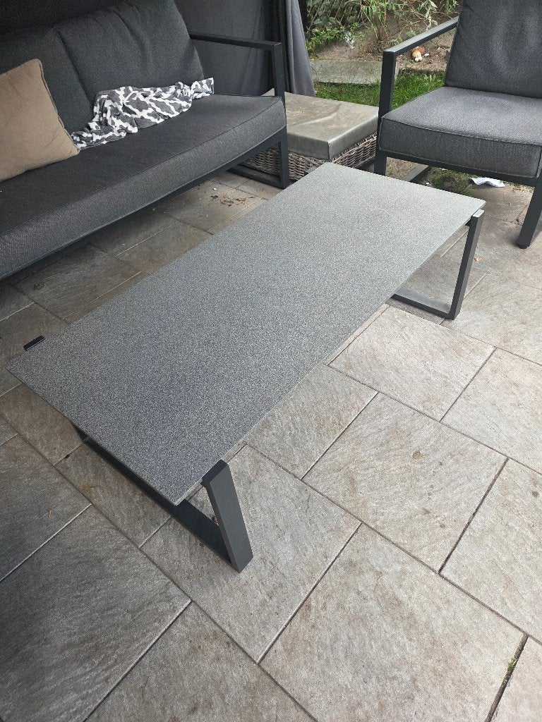 Loungetafel / tuintafel VONGE jysk, Ophalen, Zo goed als nieuw, Rechthoekig, Aluminium