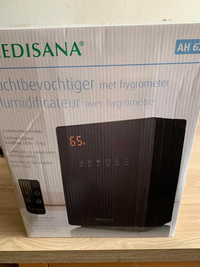 Medisana  AH 675 | Luchtbevochtiger met hygrometer, Witgoed en Apparatuur, Luchtbehandelingsapparatuur, Zo goed als nieuw, Luchtbevochtiger