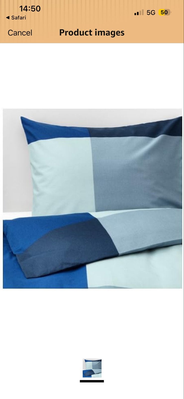 IKEA Dekbedovertrek 140x200 - Nieuw, Nieuw, Ophalen of Verzenden, Jongetje of Meisje, Blauw