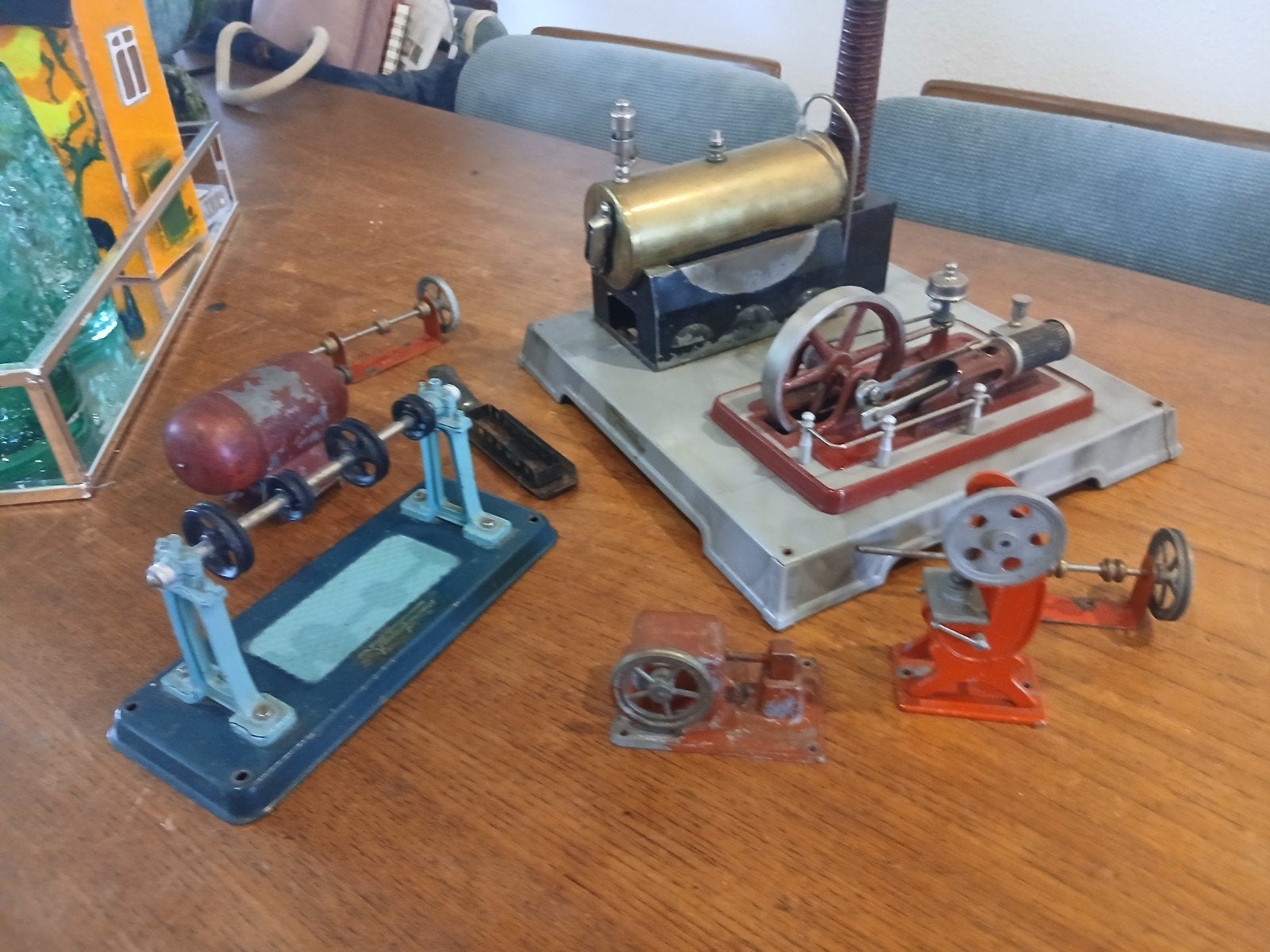 Vintage stoommachine met extra's, Ophalen
