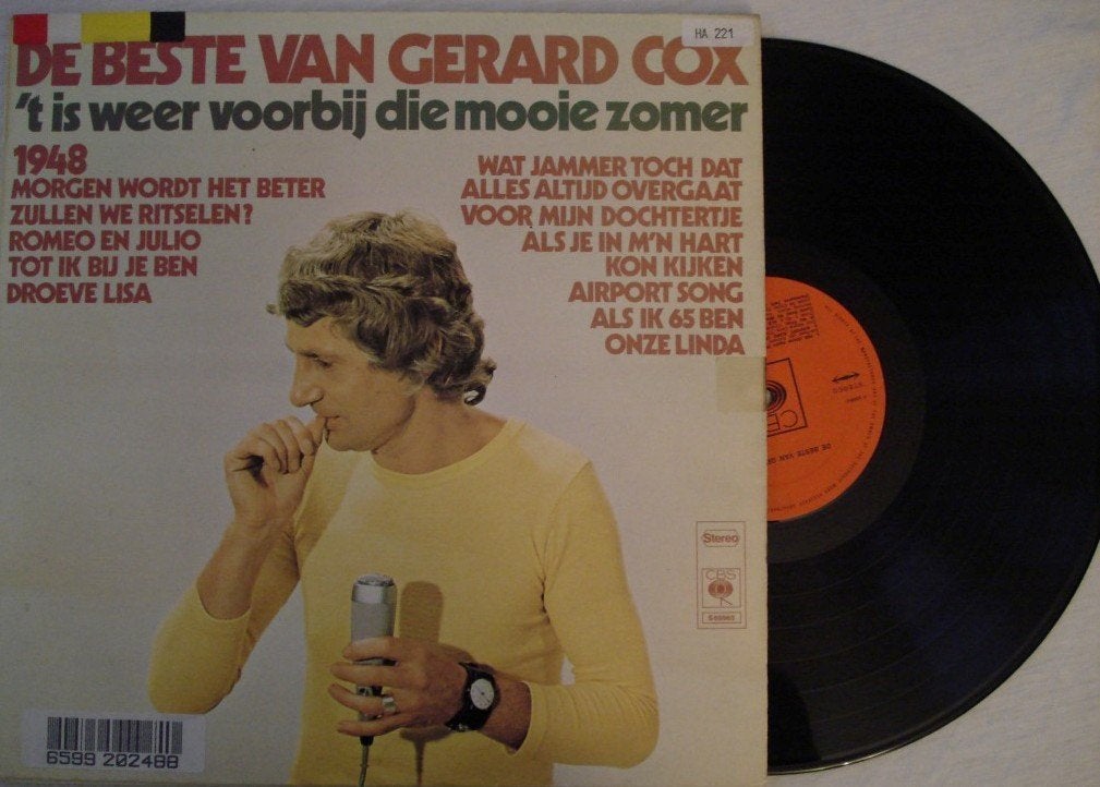 Gerard Cox - De beste van Gerard Cox, LP, Gebruikt, Overige genres, Ophalen of Verzenden