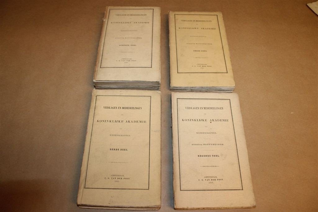Verslagen & Mededeelingen — 4 Delen Natuurkunde 1855-1859, Ophalen of Verzenden