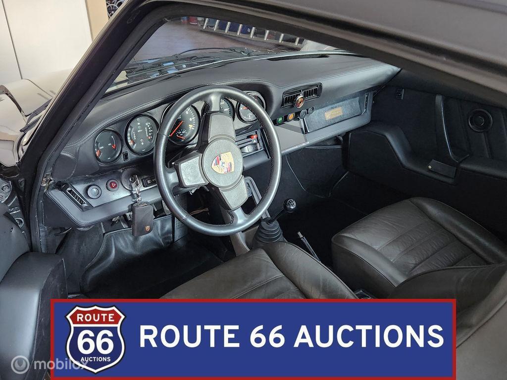 Porsche 930 Turbo Flatnose | 1979 | Route 66 Auctions, Auto's, Overige carrosserieën, Zwart, Bedrijf, Porsche