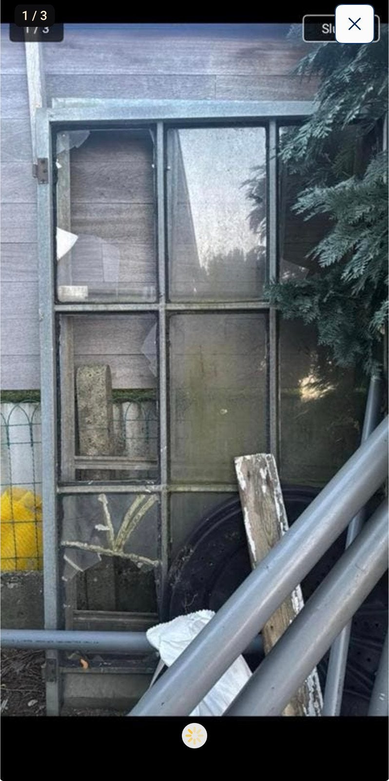 Gratis stalen raam, Binnendeur, Minder dan 200 cm, Ophalen of Verzenden, Glas