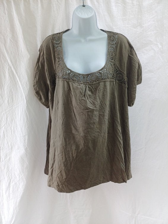 Leuk groen t-shirt mt 5XL (54/56) merk Okay, ., ., Gedragen, Groen