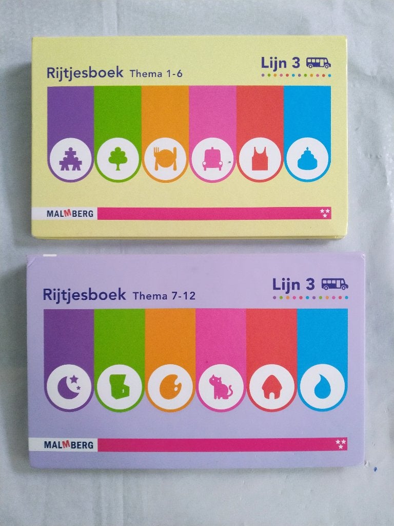 Lijn 3 - Rijtjesboek Drie Sterren Thema 1-6 / 7-12 - Groep 3, Boeken, Ophalen of Verzenden, Zo goed als nieuw, Overige niveaus