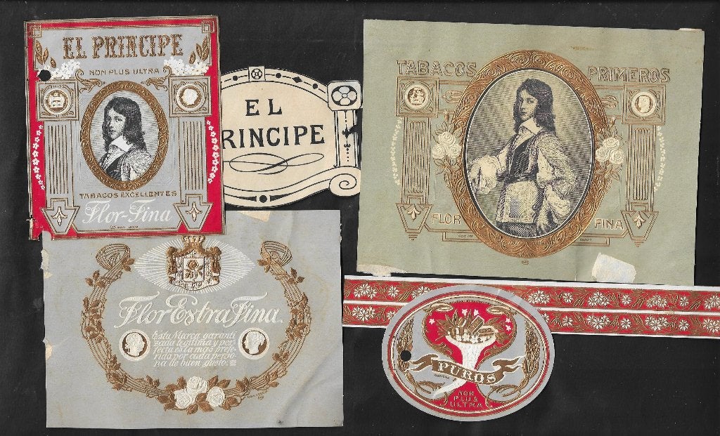 el Pincipe set etiket, Ophalen of Verzenden, Gebruikt, Sigarenbandjes