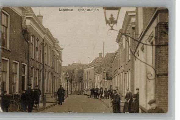 Genemuiden Langstraat FOTOKAART militair gelopen st1915 info