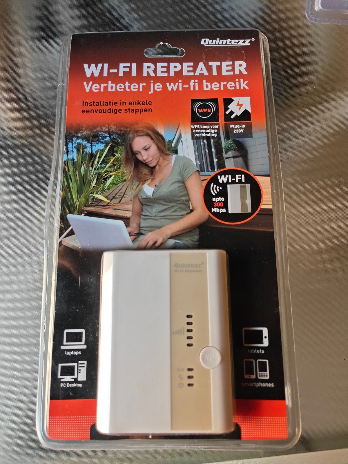 Quintezz Wi-Fi Repeater - Versterk je Wi-Fi signaal, Ophalen of Verzenden, Nieuw, Quintezz
