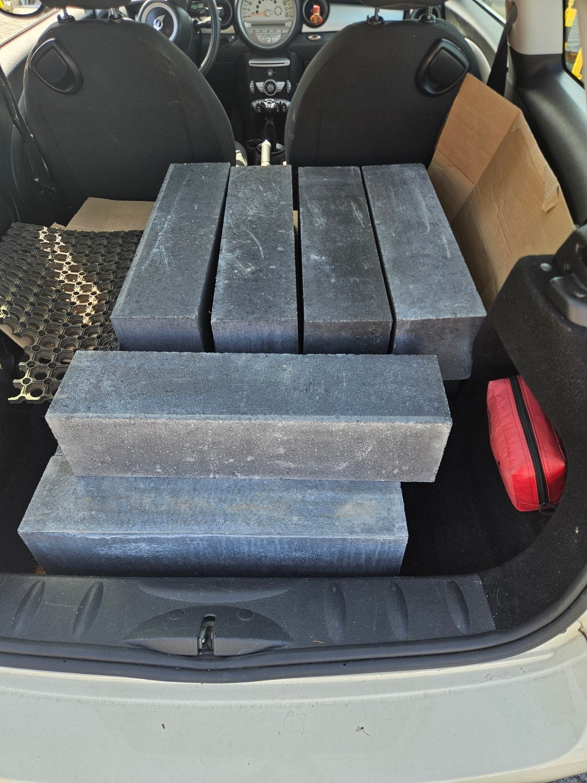 7 stapelblokken 60x15x15 cm - Over na tuinverbouwing, Tuin en Terras, Ophalen of Verzenden, Gebruikt, Beton, Overige typen