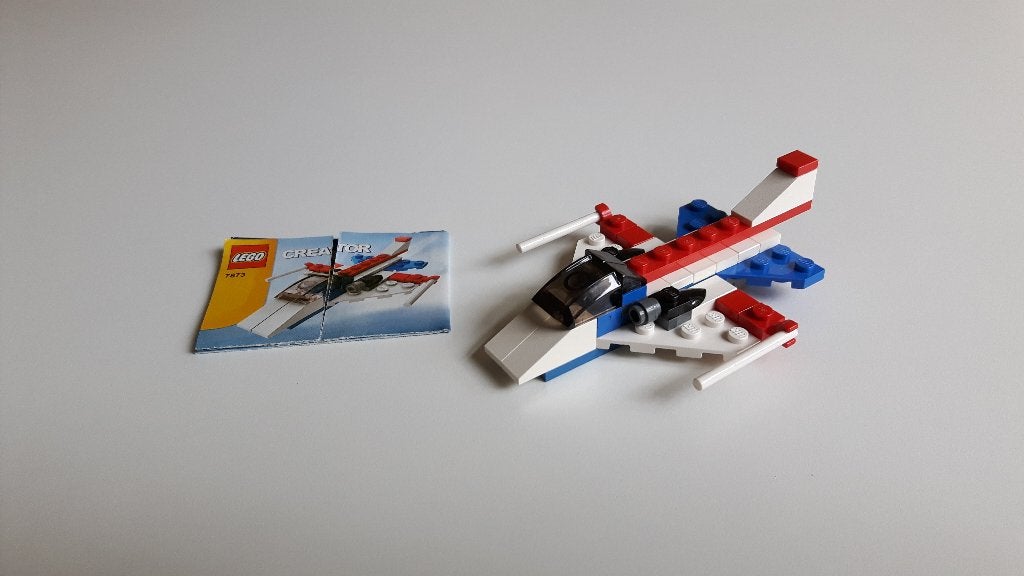 Lego | straaljager | 2007 | ongeveer 40 steentjes, Gebruikt, Lego, Inclusief instructies, Ophalen of Verzenden