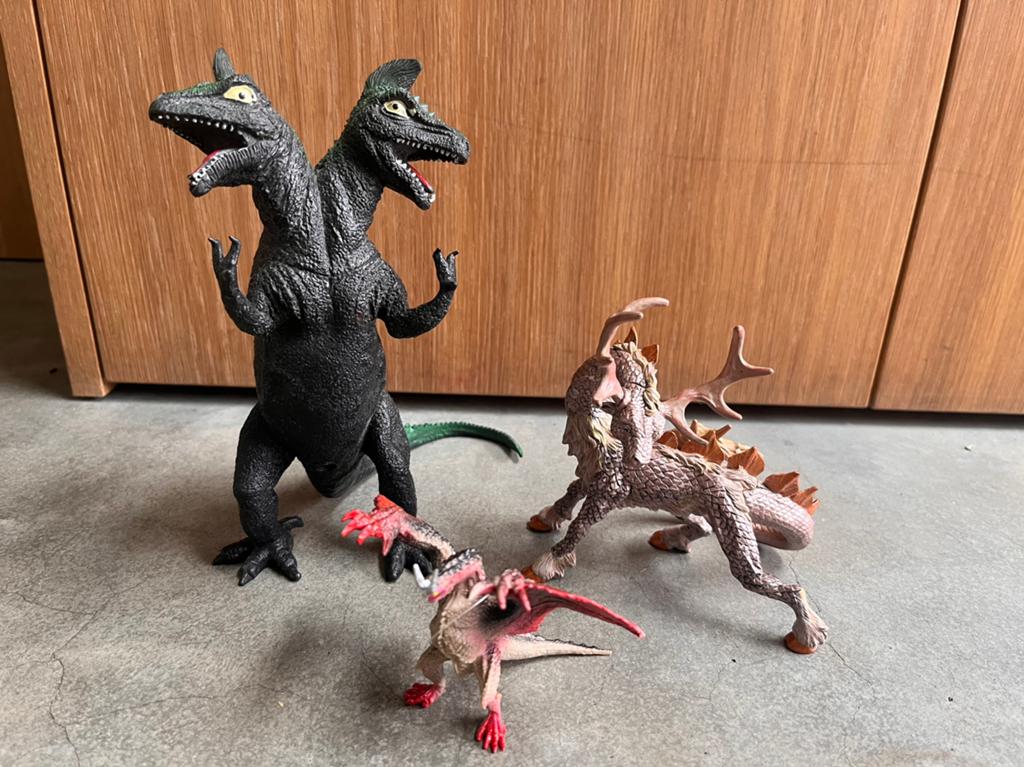 Fantasy figuren, draken, Ophalen of Verzenden, Gebruikt