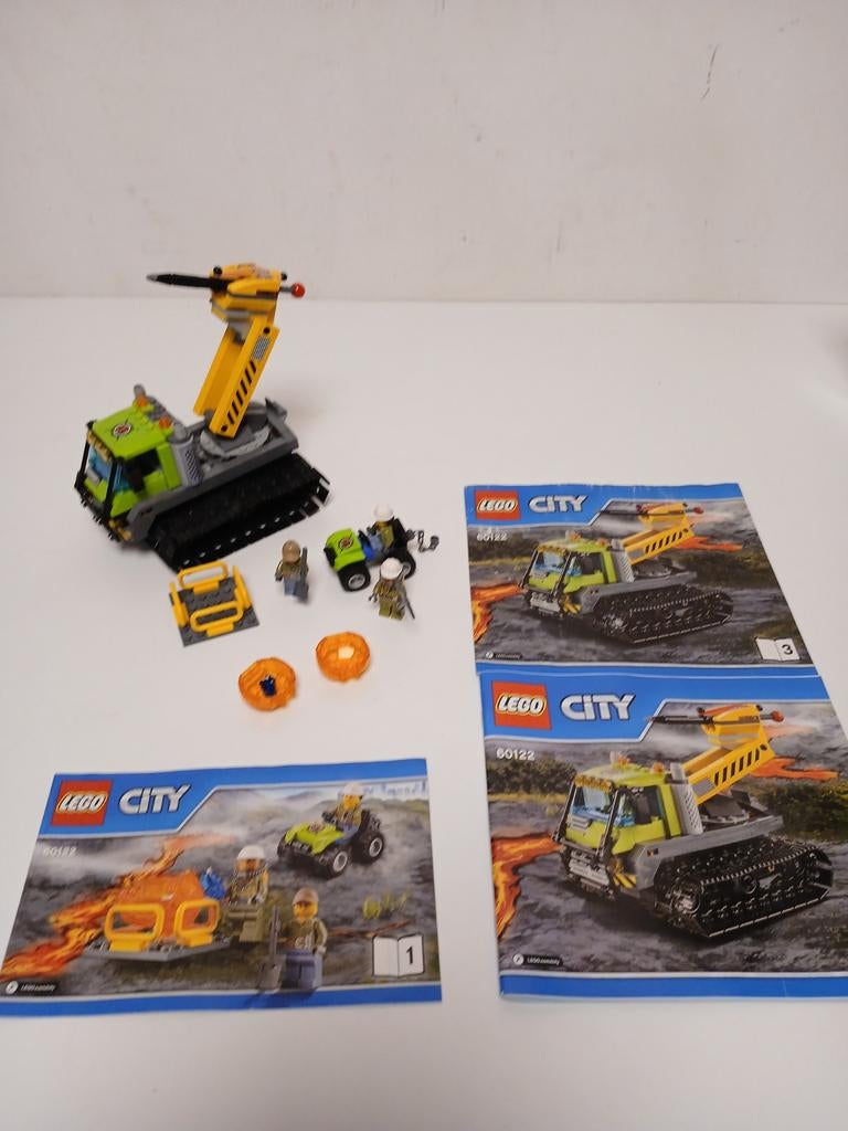 Lego 60122 vulcan crawler met manual, Ophalen of Verzenden