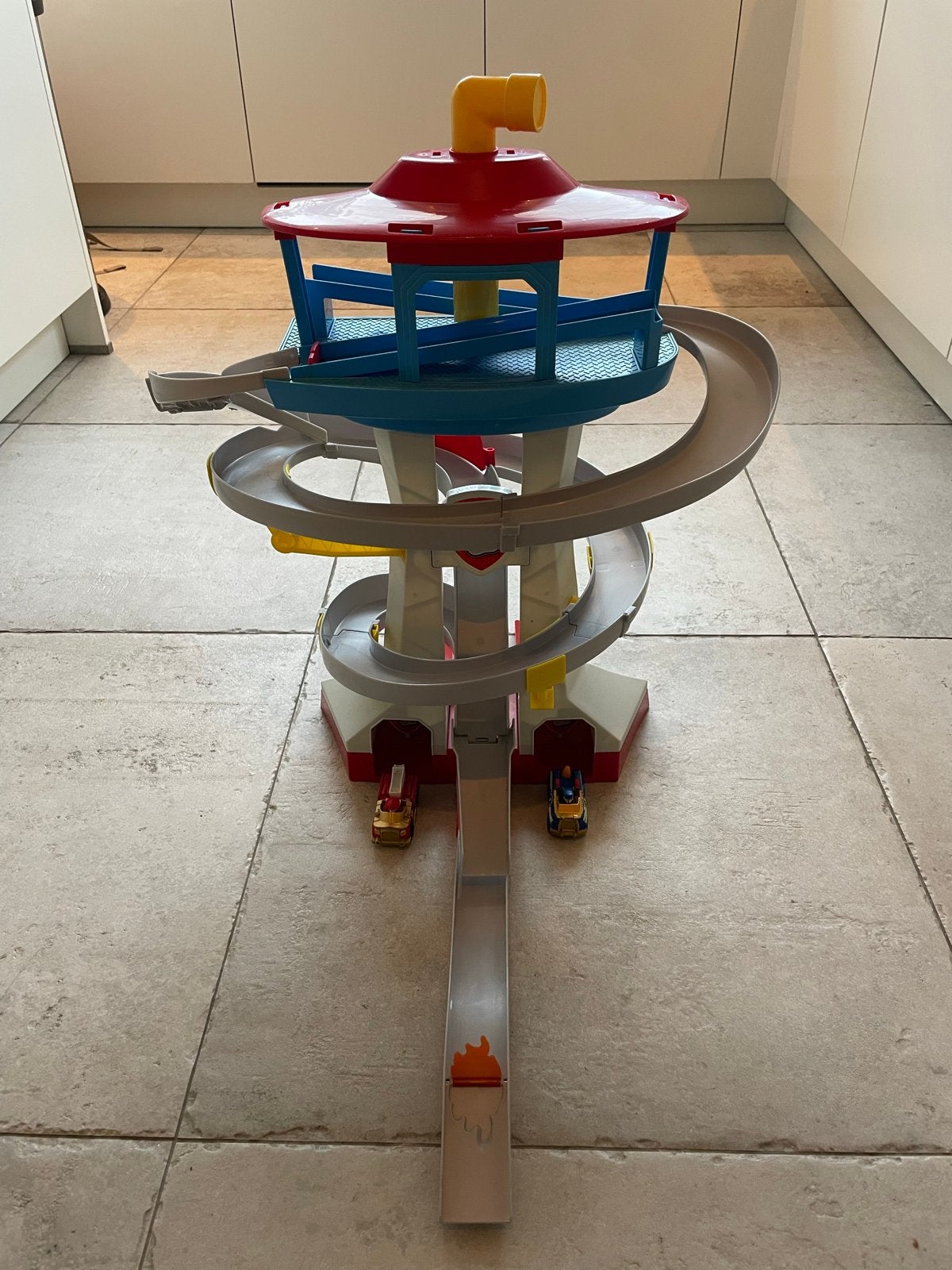Paw Patrol Uitkijktoren met Voertuigen, Ophalen of Verzenden, Gebruikt