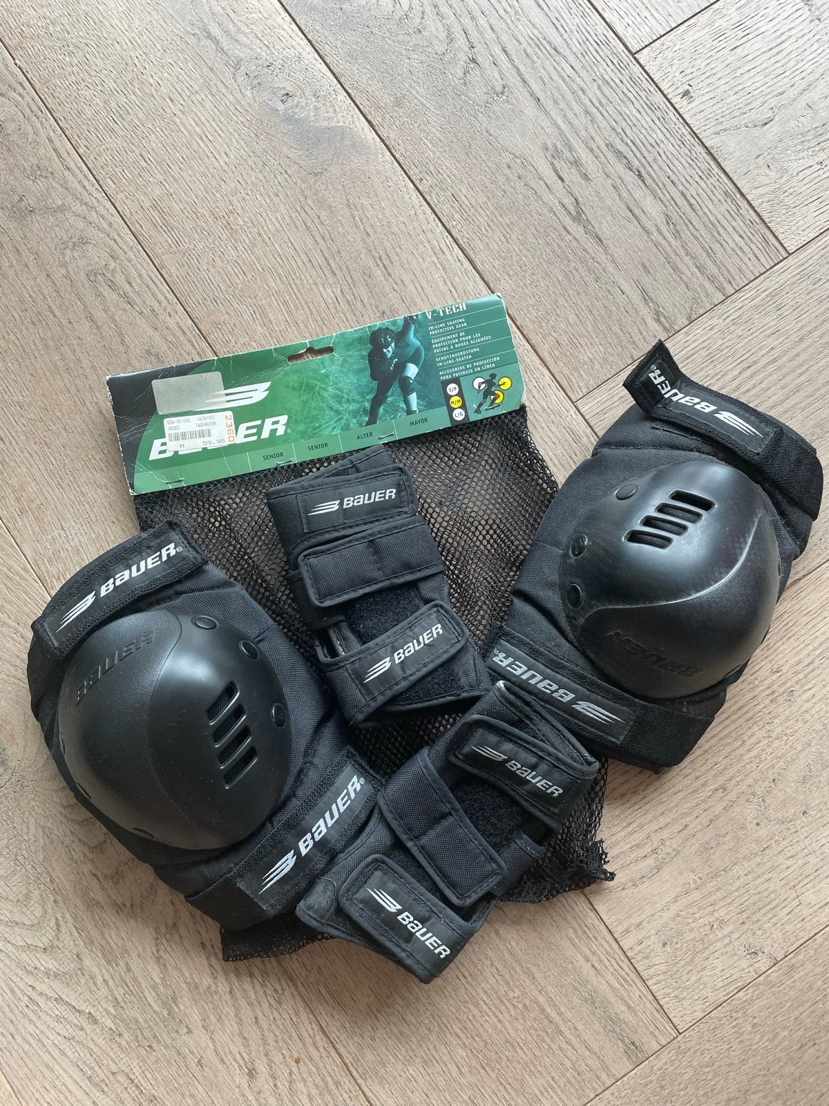 Bauer Beschermset maat m - Knie- & Polsbeschermer, Ophalen of Verzenden, Zo goed als nieuw