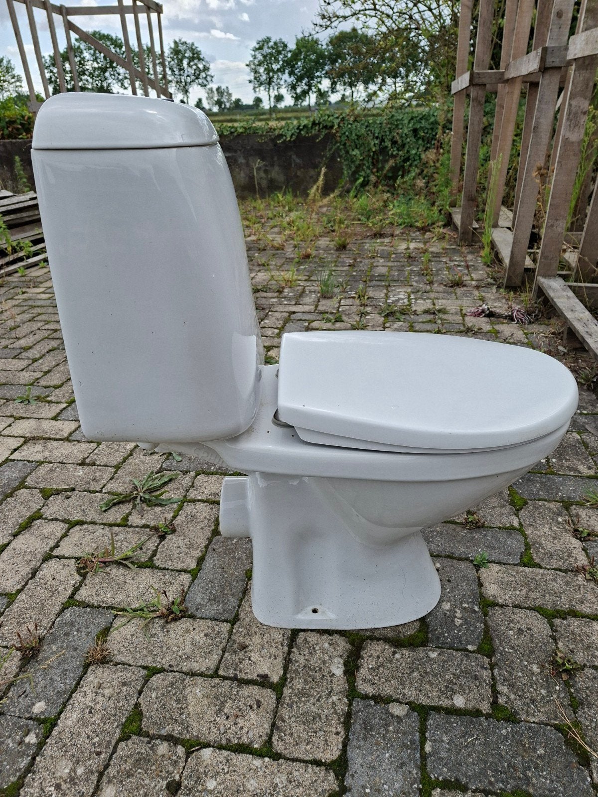 Sphinx WC duo blok, Ophalen, Zo goed als nieuw, Steen, Toilet