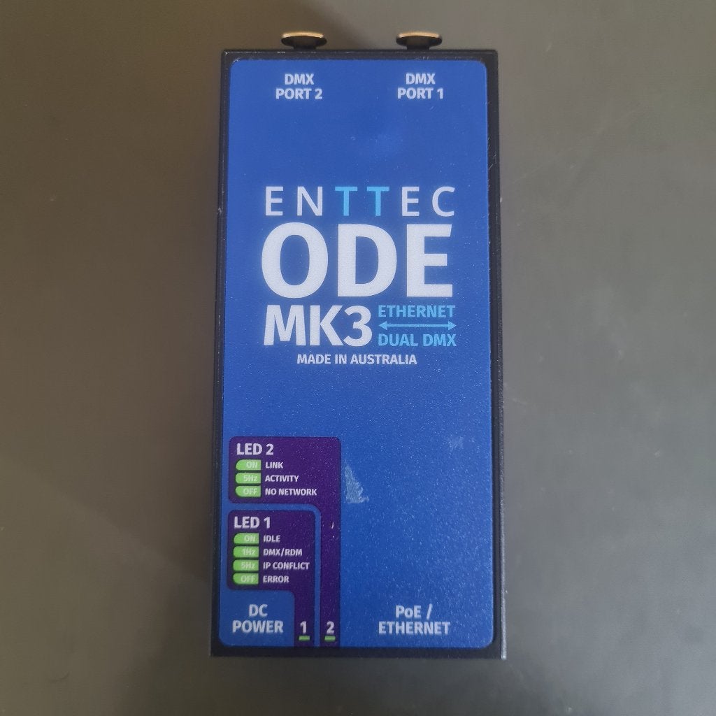 ENTTEC ODE MK3 Ethernet-DMX interface, Ophalen of Verzenden, Zo goed als nieuw, Licht