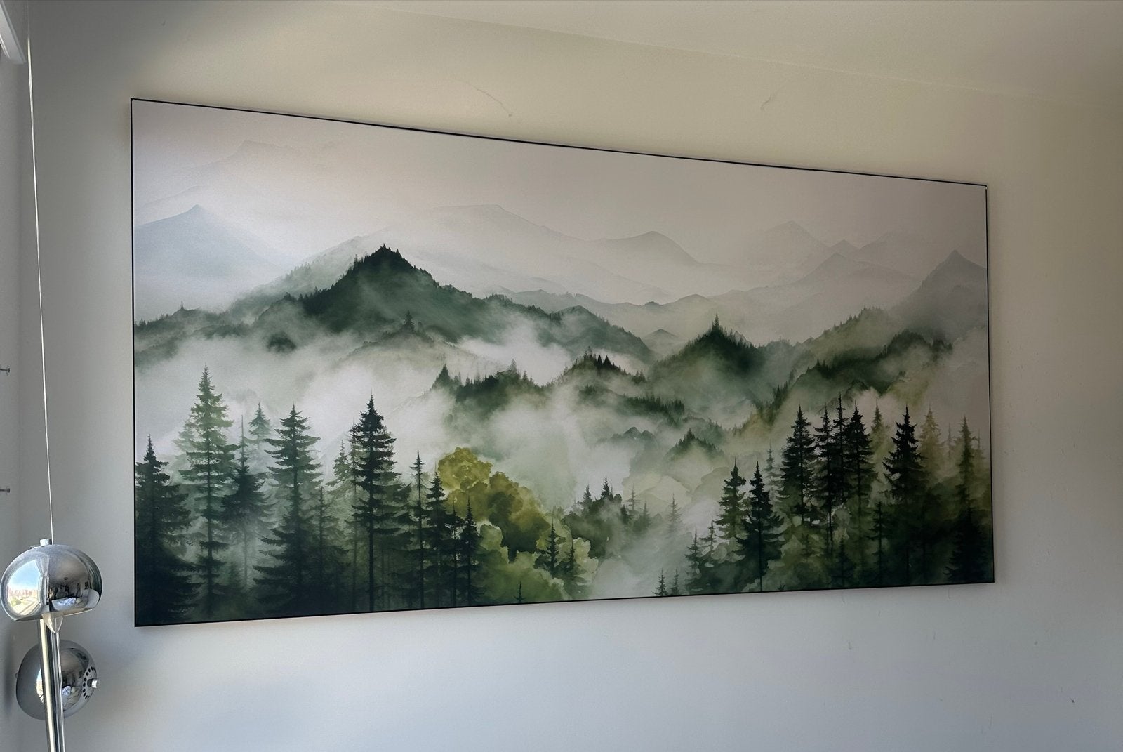 ByNoukk ArtFrame – Bergen van Groen 3 (200x100 cm), Antiek en Kunst, Ophalen