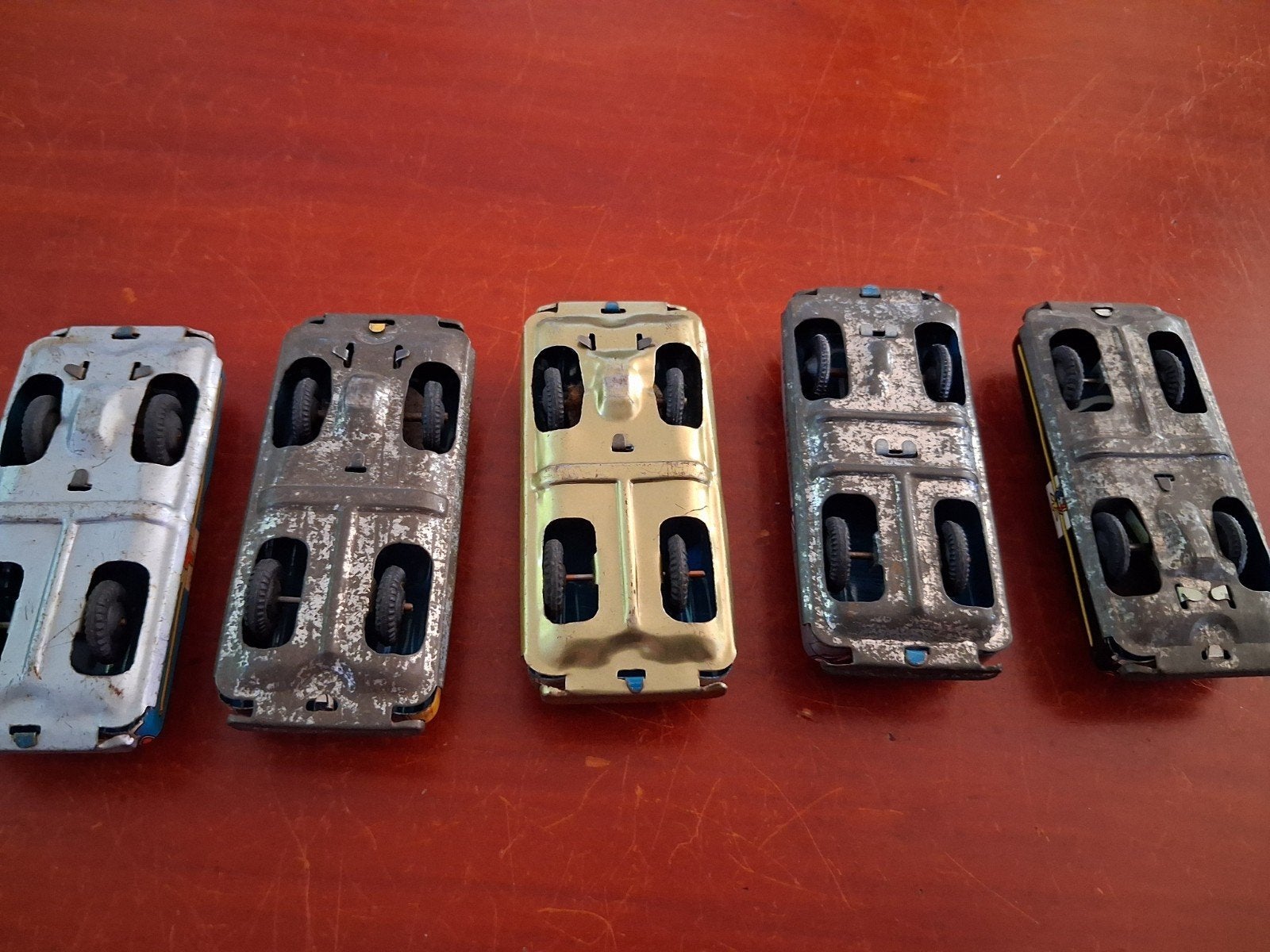 Set van 5 Vintage Blikken Speelgoedauto's - Jaren '60, Ophalen