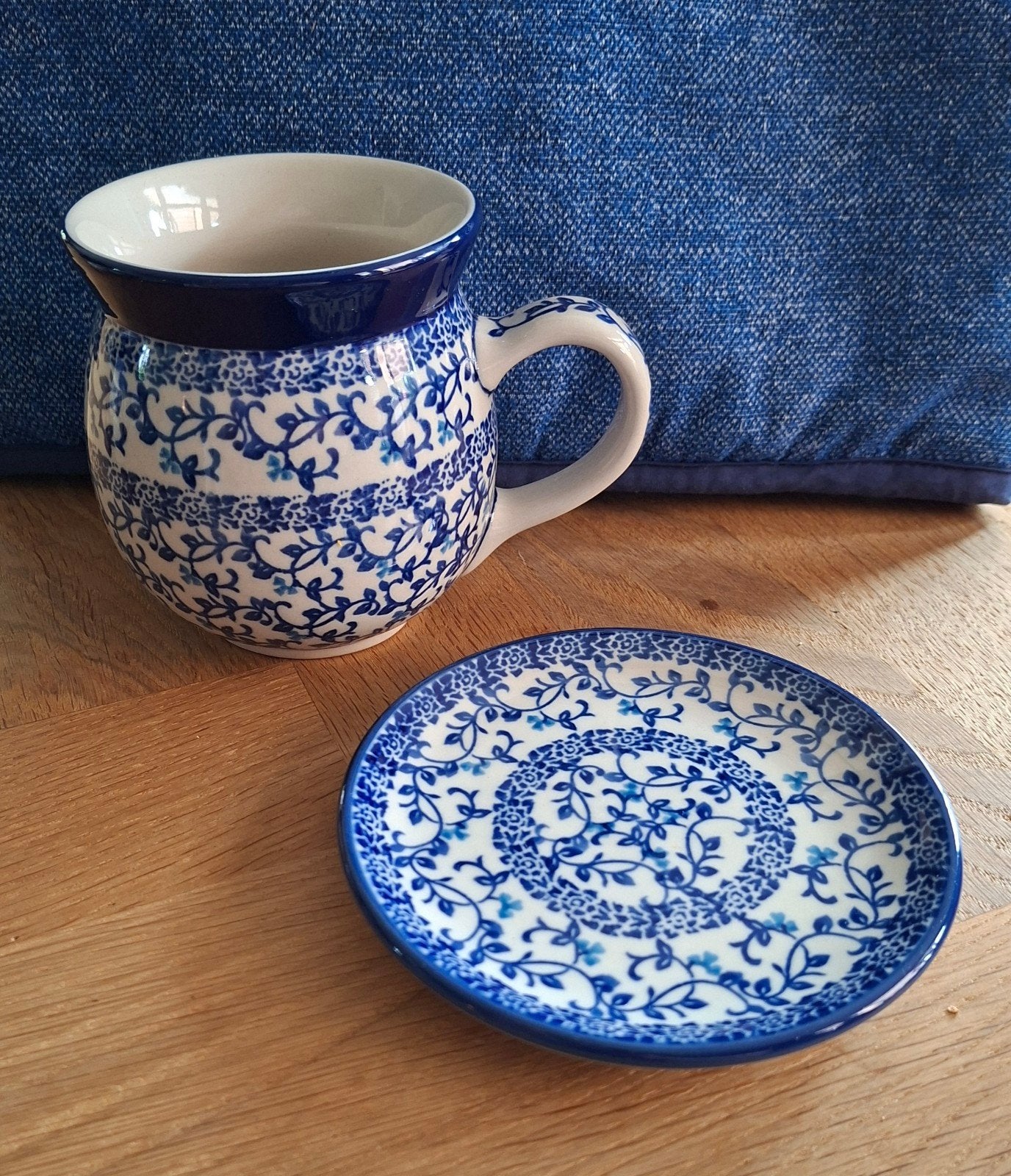 Bunzlau Castle - boerenmok en Petit Four bordje - kadotip!, Overige merken, ., Keramiek, Ophalen of Verzenden