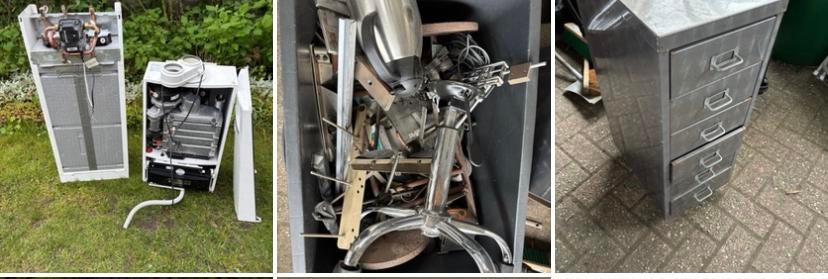 Veel oud ijzer Boiler cv ketel metaal koper aluminium staal, Doe-het-zelf en Verbouw, Metalen, Ophalen of Verzenden, Gebruikt